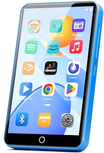 Fanvace 80GB MP3 Player with Bluetooth WiFi, 2000mAh MP4 Player with 4 Touchscreen and Speaker, Android MP3 Players with Spotify, Music Player with Spotify Kids, Amazon Music, Play Store