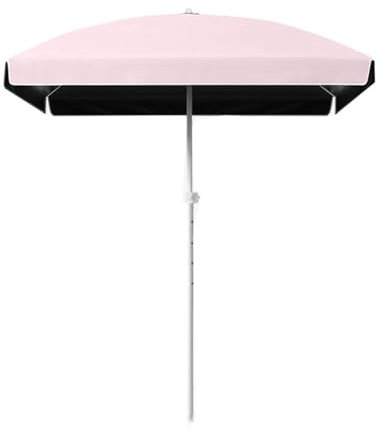 MACAGGTNTU 160x160cm Ombrellone da Spiaggia Quadrato Ombrellone da Giardino Anti UV Ombrellone da Esterno per Patio Piscina Mercato Terrazze(Pink)