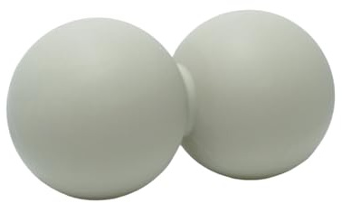 Peanut Massage Ball, Silicone Double Lacrosse Balls for Myofascial Release, Muscle Soreness Relief and Yoga, Peanut Ball for Massaging Back, Neck, Waist (Grey)