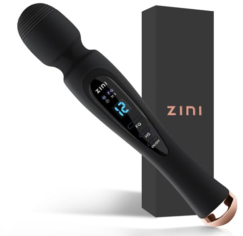 Vibrator Wand Massager for Women -Adult Sex Toys Features LCD Display & 12 Vibration Modes, Rechargeable, Waterproof & Ultra Quiet - Ideal Personal Massager Gift for Her and Couples Play