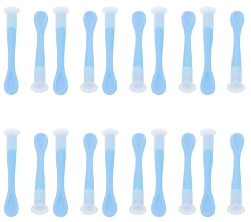 GOOHOCHY Lot de 20 Outils Applicateurs à Succion pour Lentilles de Contact Rigides, Accessoire Bleu Ciel Compact et Réutilisable, Extracteur Portable pour Voyage et Entretien Quotidien