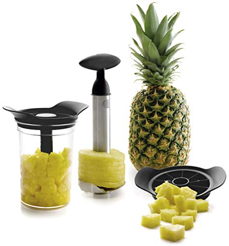 Lacor 60393- Set Taglia e Pela Ananas con Contenitore