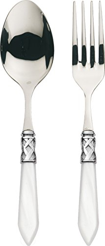 Bugatti ALC1 M-N4211 Aladino 12/2 Piezas Servicio de Mesa de Acero/ABS de plástico Blanco 12 x 14 x 3 cm