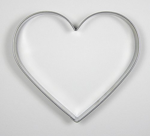 Krifka Stampo per biscotti a forma di cuore, in acciaio inox, 9,5 cm