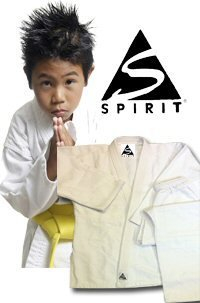 Spirit Sports Karate, 255 g, 100% Baumwolle, Karate-Weiß, Weiß