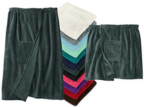 laken24 bastu kyld med kardborrband – kvinnor och män – krage fleece 777.991