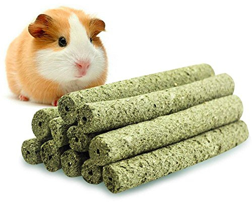 ULIGOTA Timothy Hay Sticks 20pcs Rabbit Molar Toys Bunny Toys Guinea Pig Natural Chews for Teeth Handmade Rabbit Chews and Treats Chinchilla Rat Hamster Gerbil