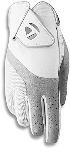 TaylorMade Gants de Golf Kalea pour Femme, Blanc/Gris, Taille S