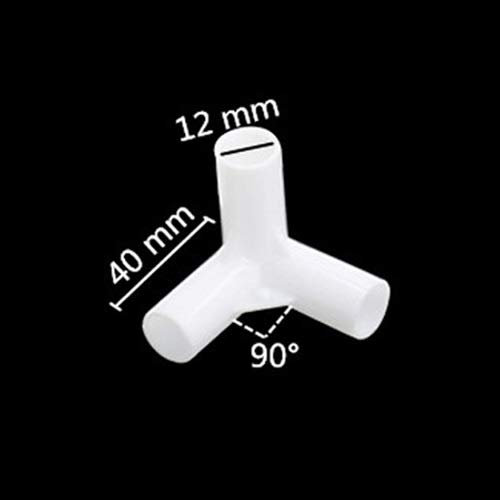 WXJ 5 pièces 12mm PVC Droite Coude Croix Connecteur Joint 60 90 120 135 Degree T connecteur PVC Pipe Fitting Tente Bricolage Accessoires Fixes (Couleur : Brown)