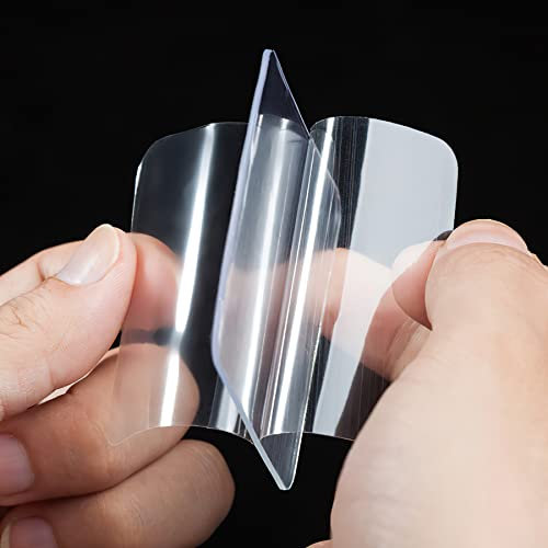 Double Face Transparent Extra Fort, 24 Pcs Ruban Adhésif Multifonctionnel et Réutilisable Transparent Lavable Nano Tape Fixation de divers objets dans Voitures, Cuisine, Domicile Objet pour Bureau