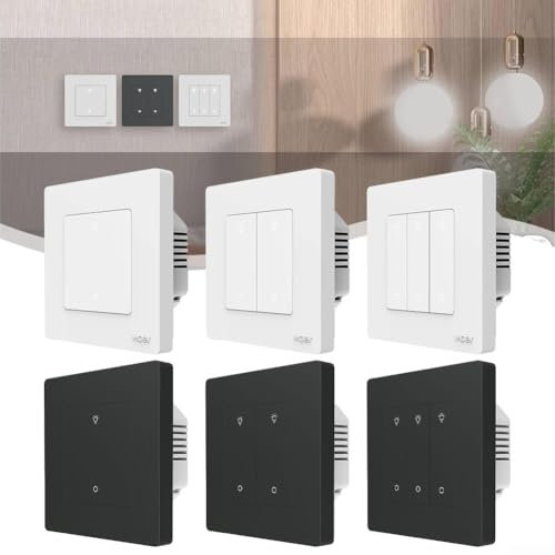 Smart Dimmer Switch, Smart Light Switch, Multi Control Light Dimming Smart Switch, For ZigBee, For Smart Life App, For Alexa(3 Gang Grey)