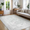 BEIMO Waschbarer Teppich Wohnzimmer Vintage Boho Teppiche Schlafzimmer Kurzflor rutschfest Teppich für Küche Flur Grau, 150 x 210 cm