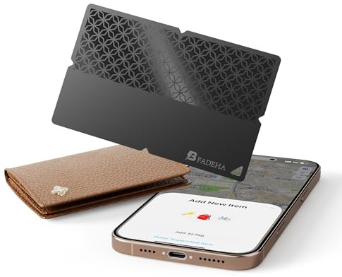 2026 [Apple MFi Certified] (iOS Only) Bluetooth Tracker Smart Card for Apple Find My iPhone Ultra-Thin Wallet GPS Tracker, 5-10 Years Staying Power, Keys Finder & Item Locator for Keys, Bags, Passport