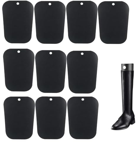 Naisfei 14-inch Boot Shapers Form Inserts 10 Pack Reusable Boots Tall Support Shoe Trees Boots Stand Holder Plastic Shoe Holders for Preventing Bending and Creasing (black)