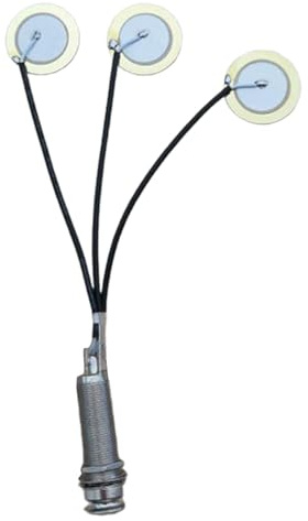 Itkcozcg Pastilla de micrófono para guitarra, transductor de sonido, preamplificador, pastilla piezoeléctrica, pastilla para piano y pulgar, mandolina