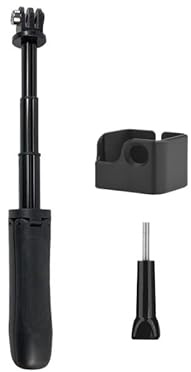 QWZOZST Supporto telescopico per Selfie con treppiede da Tavolo Multiuso 2 in 1 per DJI, Osmo, Pocket 3, Gimbal per Action, GoPro Camera(for DJI Pocket 3)