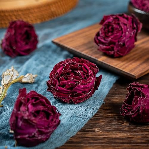 Dried Rose Flower Tea, Edible Culinary Grade Rose Petals, Natural Herbal Flower Blend, 30g (The whole rose)