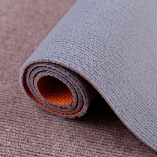 Mjuk skärbar matta skydd stol matta halkfri tvättbar löpare matta för vardagsrum och hall vattenabsorberande och ljudabsorberande ljusgrå 90 x 120 cm