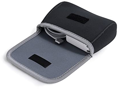 LENTION Kabeltasche klein Reise Kabel Organizer Tasche für Zubehöre zur Aufbewahrung (MacBook, Laptop Stromadapter, kabellose Maus, Handy Ladegerät) Elektronik Kleine Tasche (dunkelgrau)