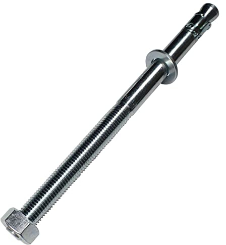 Lumonic 5x Schwerlastdübel M16 x 280mm | hochwertige Keilanker verzinkt | Durchsteckmontage, SOFORT BELASTBAR | Betonanker, Schwerlastanker | für Überdachungen, Geländer, Regale, Trennwände