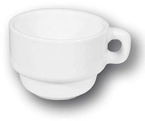 Kaffeservice 6 personer vitt porslin - Roma