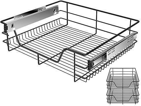 KESSER® cajón telescópico, cajón de cocina, armario de cocina, cesta extraíble, totalmente extraíble