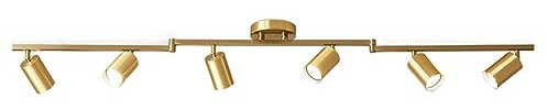 Klobvtt faretto a soffitto orientabile Kit di illuminazione a binario fisso a 6 vie Montaggio a superficie su piastra tonda Faretti faretti direzionali per galleria isola cucina Barra di illuminazione