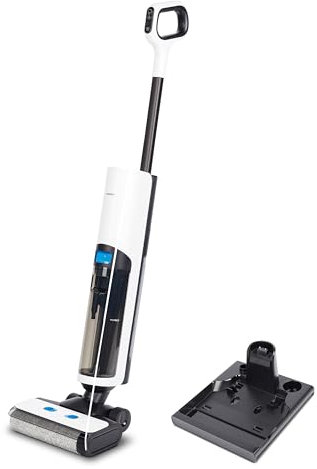 MEDION Nass Trockensauger H30 (2in1 kabelloser Saugwischer und Akku Staubsauger, bis zu 45 Min Laufzeit, getrennter Frischwasser Schmutzwassertank, Wischsauger für Hartböden Teppich)