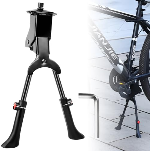 SUNOYA Supporto per Bicicletta a Due Gambe, 24-29 Pollici, Regolabile in Altezza, Stabile, per Mountain Bike