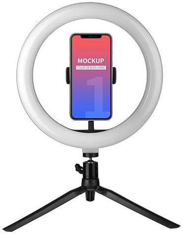 XiXiYang LED Ring Light,Social Perfect Glow for Virtual Meeting, 360 Degree Rotatable Ball Joint for the Best Angle Remote Working, Broadcasting, Live Streaming, Makeup