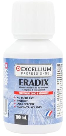 Excellium ERADIX Insecticide Concentré Choc & Rémanent – Rampants & Volants – Formule Inodore – 100 mL
