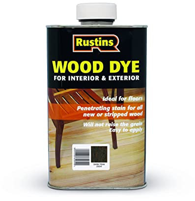 Rustins Wood Dye Holzbeize, Teakholz dunkel, 250 ml