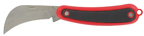 OZAKI - Greffoir/Serpette Pliante - Lame Courbe - Longueur de Tranchant 60 mm - Poignée Bi-matière - Qualité Professionnelle