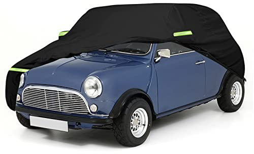 Car Cover Replacement for Austin Mini Saloon 1959-2000, 300D Waterproof Car Covers Snow Rain UV Dust Sun Protection Full Car Cover for Outdoor Indoor All Seasons