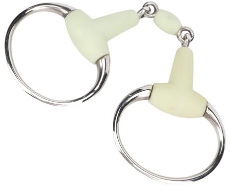 Morso per Cavallo in Acciaio Inossidabile, Accessorio per Corse di Cavalli al Gusto di Mela Morso per Bocca di Cavallo Avvolto in Gomma