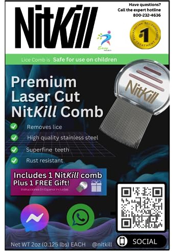 NitKill 1 Pack Lice Comb (1 pack lice comb)