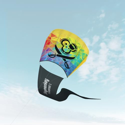 Skymonkey Cloudpirat S Kinder-Drachen ab 5 Jahre inkl. Drachenschnur, 46 cm, Multicolor