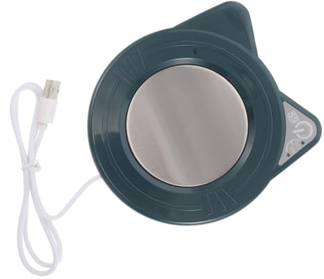 MAGICLULU Electric Coffee Mug Warmer Heating Coaster 55°c Adjustable USB Milk Tea Beverage Warmer for Desk Use Portable Single Pad with Ceramic Surface