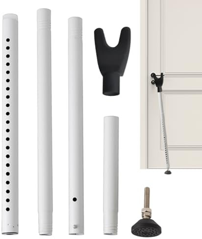 Sécurité de la Porte de l'appartement, Barre de sécurité des Portes,Jammer de Porte antivol | Construction en Fer renforcé pour Appartement à Domicile Patio de Chambre d'hôtel de Voyage