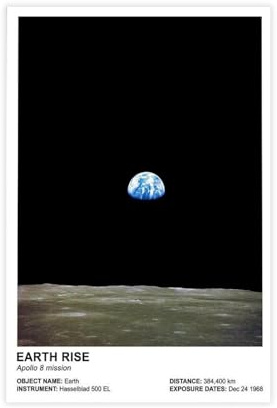 QGVBGF Poster su tela con motivo astronomico, decorazione per camera da letto, ufficio, camera da letto, regalo, 20 x 30 cm