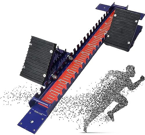 Justerbart startblock för friidrott med halkskydd och kortlinjal – perfekt för skoltävlingar och atletisk träning