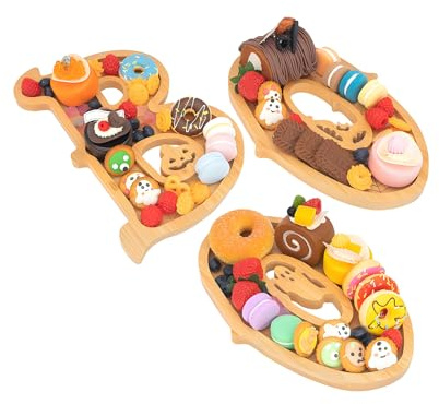 Tabla de Servir de Madera para Halloween - Bandeja Para Fiambres - Tablero Decorativo para Aperitivos Suministros para Fiestas para Interiores Sala de Estar Restaurante Apartamento - Uso en Cocina Sal