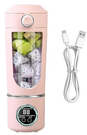 Portable Fruit Blender - Cordless Smoothies Mixer, 700ml Fruit Shaker for Workout Gym Use, Large Juice Mixer, Shake Maker, Smoothies Blender for Travel Stays Healthy Daily Use