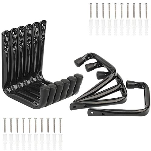 pipabiba 10 Stück Wandhaken aus robustem Stahl zur Aufbewahrung von Gartengeräten, Taschen, Schläuchen, Spielzeug (11,5 cm x 10 cm)