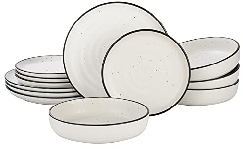 Waterside - 12 Piece Speckle Dinner Set