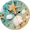 TAHEAT 20 cm Küsten Muschel Seestern Wanduhr, Genau Dekorativ Uhren, Leise Nicht tickend Leicht zu lesen Wanduhren für Schlafzimmer/Wohnzimmer/Küche