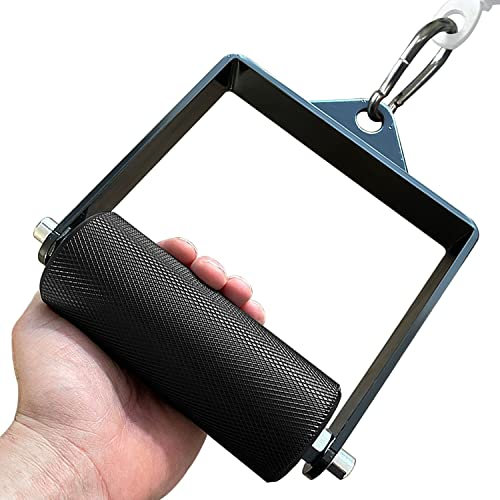 MARSAFIT Gym Fitness Lat Pulldown-tillbehör, fet arm brottning övning D-handtag kabelfäste, armlyft, dödlyft, handtag för finger, handledsstyrka
