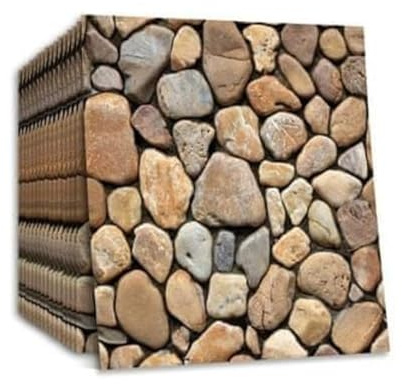 VIGOEXPRESS Wandpaneele selbstklebend | 3d Tapete | Wallpaper Selbstklebende Wandpaneele für PVC Tapeten Wasserdicht | Wohnzimmer Schlafzimmer Wanddekoration（30 * 30 *10 Stück | STONEBLOCKS