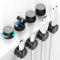 8 Stück [360°Drehbar] Magnetischer Kabelhalter Selbstklebend Kabel Organizer, Nearockle Verbesserter Starker Magnetischer Kabelclips Kabelmanagement für Schreibtisch Kabeldurchführung (Schwarz)