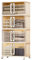 Rollbarer Küchenschrank mit großer Kapazität und stabiler Tragfähigkeit, Weiß, 66 x 39,5 x 140 cm